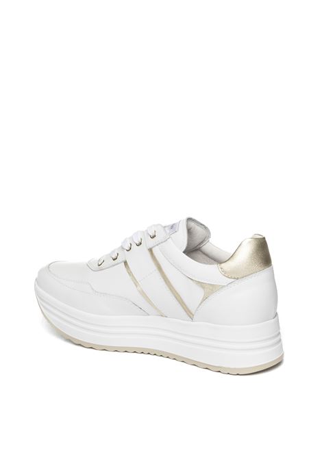 Sneaker pelle bianco/oro NERO GIARDINI | E512910DSKIPPER-MIELE